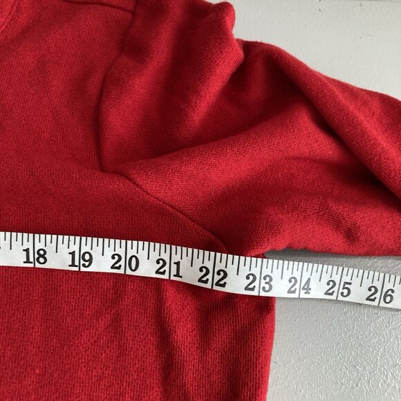 The Limited Women’s Knit Top Red Long Sleeve Sweater Grommet Lace Sz Large - Picture 9 of 10